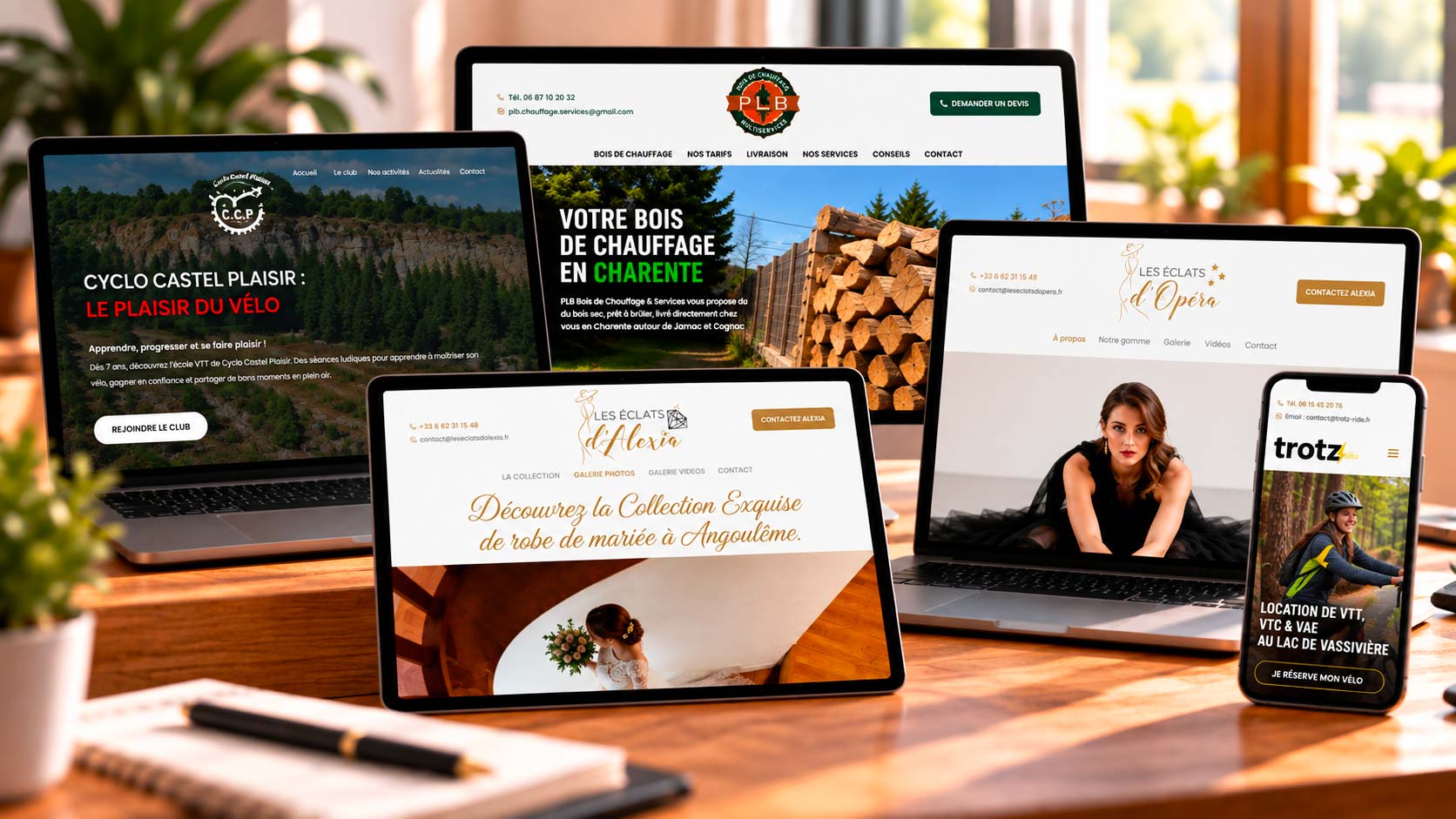Pack Visibilité Web Essentiel : 5 exemples de sites internet simples et efficaces